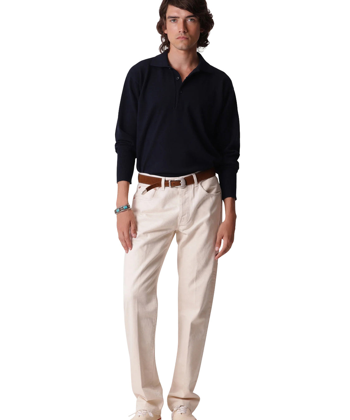 Jeans 965 John Japan Selvedge 5 tasche FORTELA Uomo - Ecru