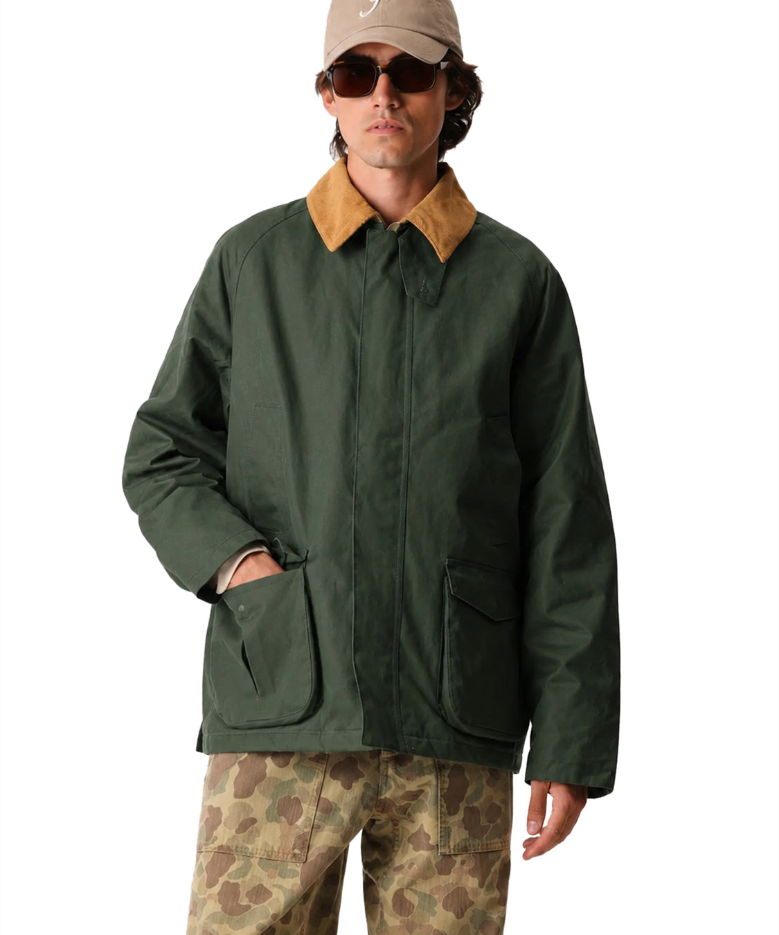 Giubbotto Bristol waxed cotton FORTELA Uomo - Verde