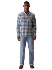Camicia Josh Texan cotton check FORTELA Uomo - Blue