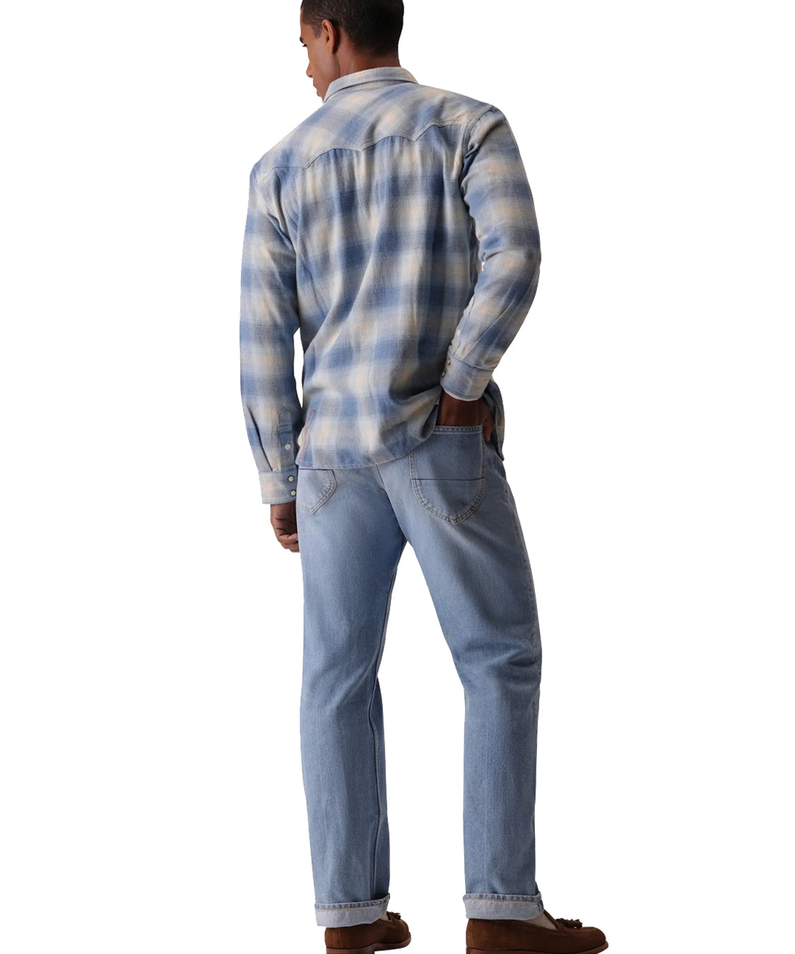 Camicia Josh Texan cotton check FORTELA Uomo - Blue