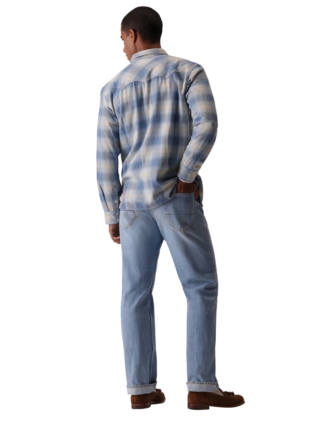 Camicia Josh Texan cotton check FORTELA Uomo - Blue