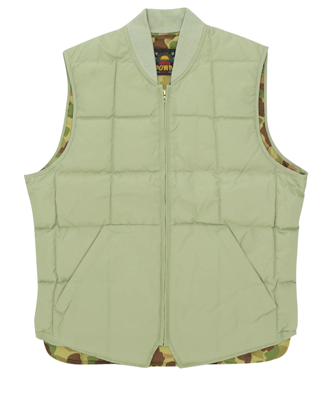 Gilet Vest2 nylon con interno camouflage FORTELA Uomo - Verde