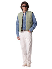 Gilet Vest2 nylon con interno camouflage FORTELA Uomo - Verde