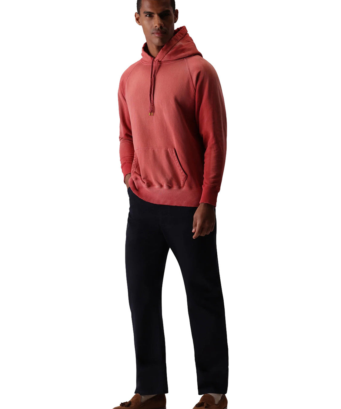 Felpa Vintagehood vintage pile con cappuccio FORTELA Uomo - Rosso