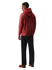 Felpa Vintagehood vintage pile con cappuccio FORTELA Uomo - Rosso