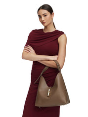 Borsa a spalla Goccia M FURLA Donna - Muddy Gray