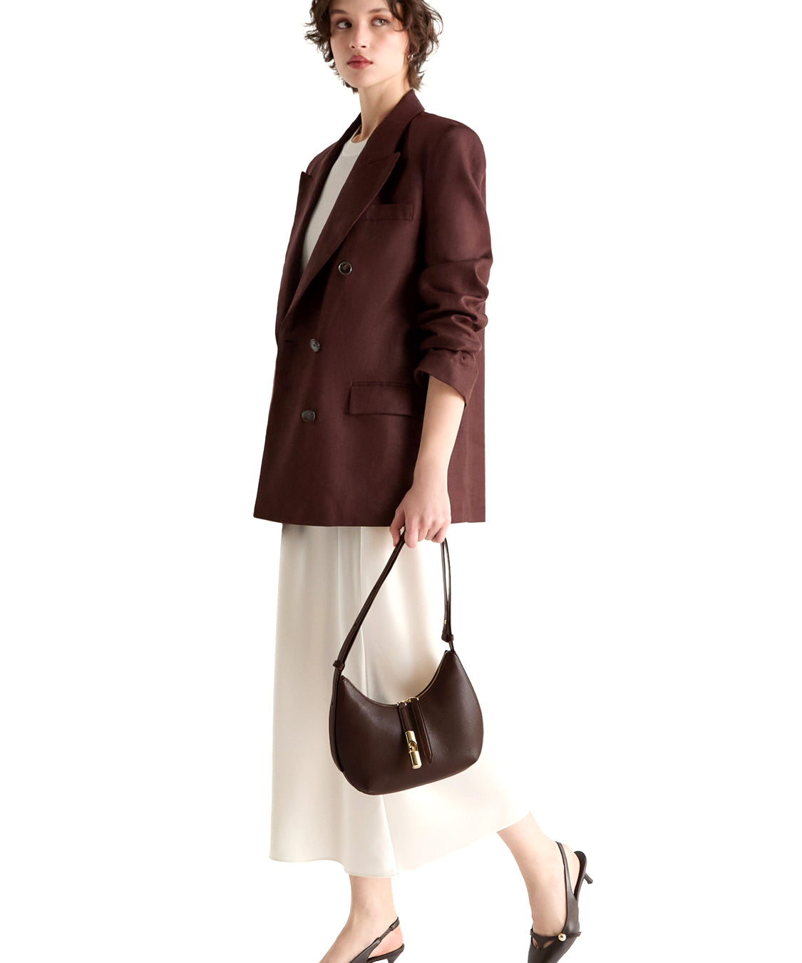 Borsa a spalla Goccia S FURLA Donna - Marrone