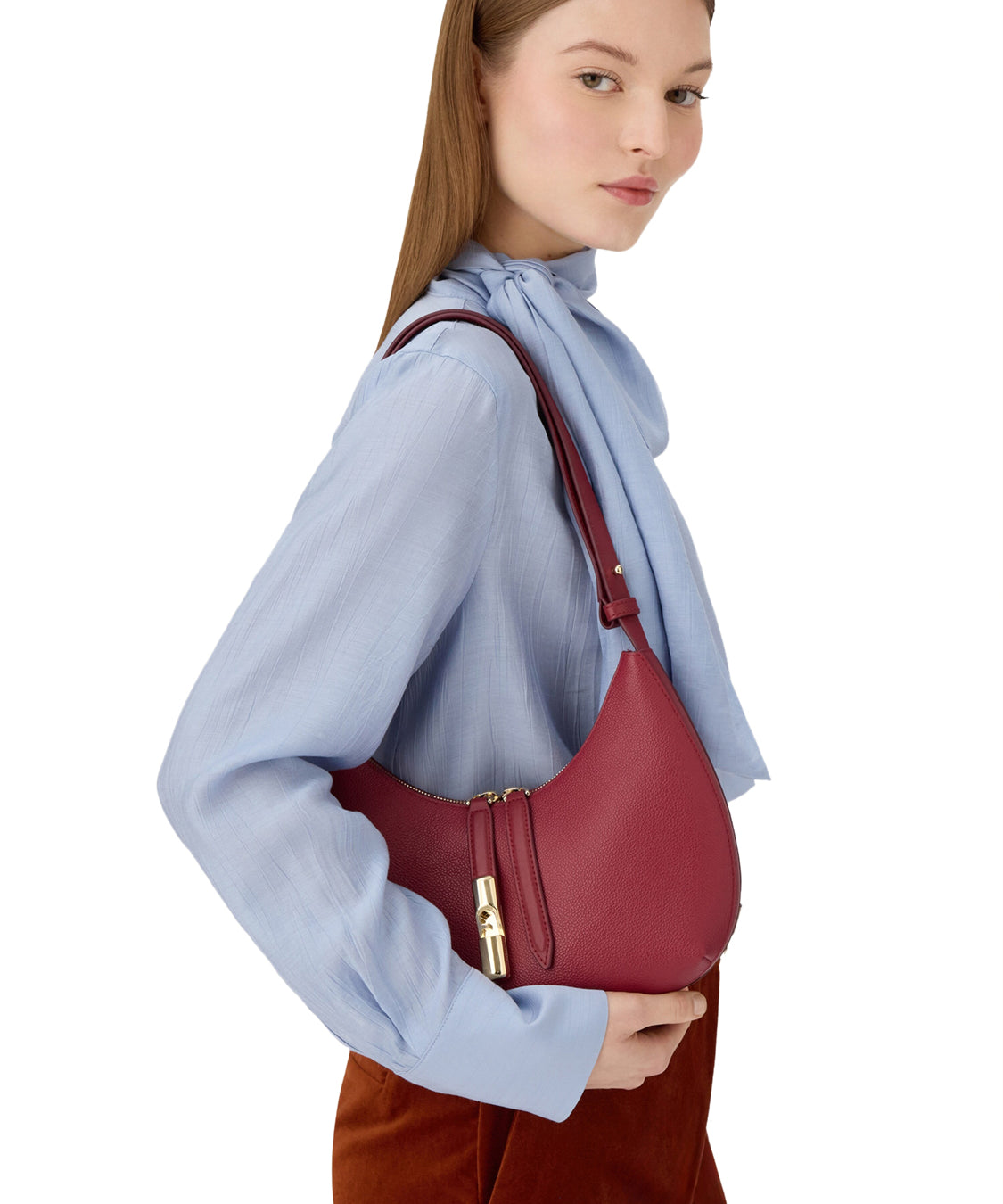 Borsa a spalla Goccia S FURLA Donna - Rosso