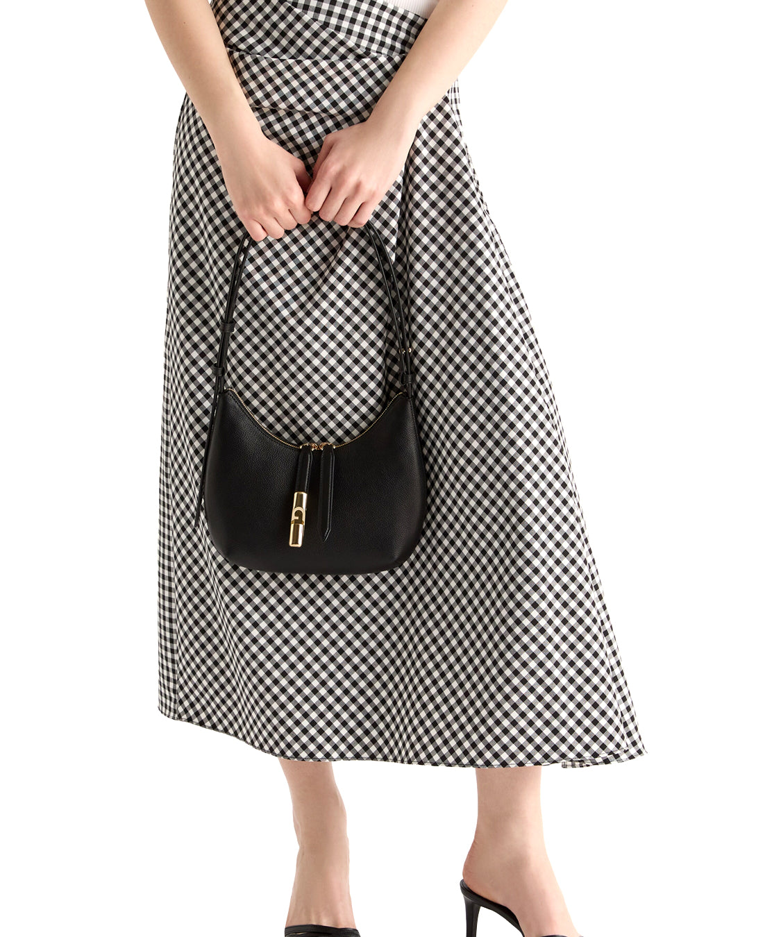 Borsa a spalla Goccia S FURLA Donna - Nero