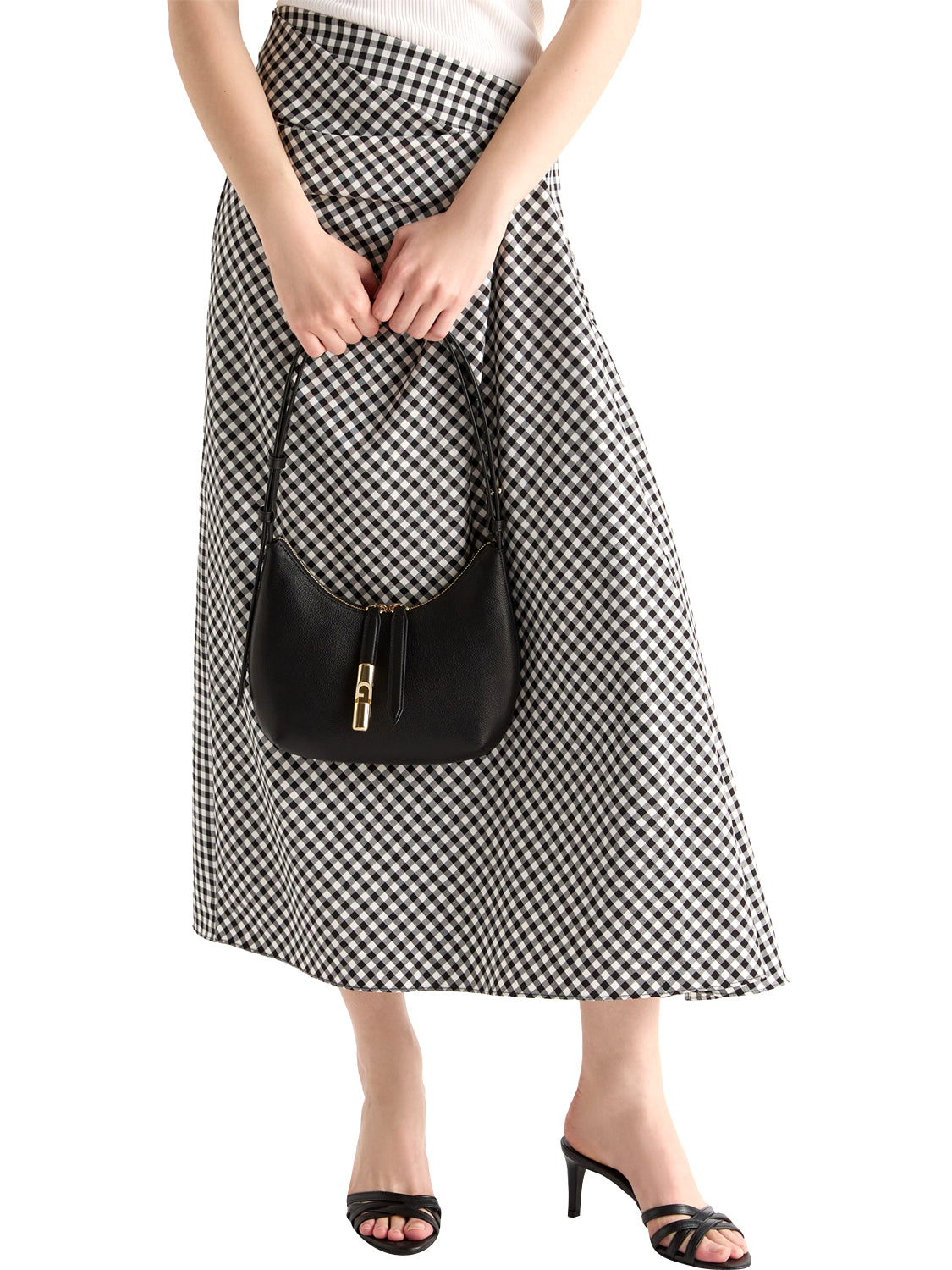 Borsa a spalla Goccia S FURLA Donna - Nero