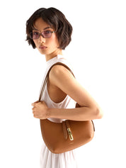 Borsa a spalla Goccia S FURLA Donna - Marrone