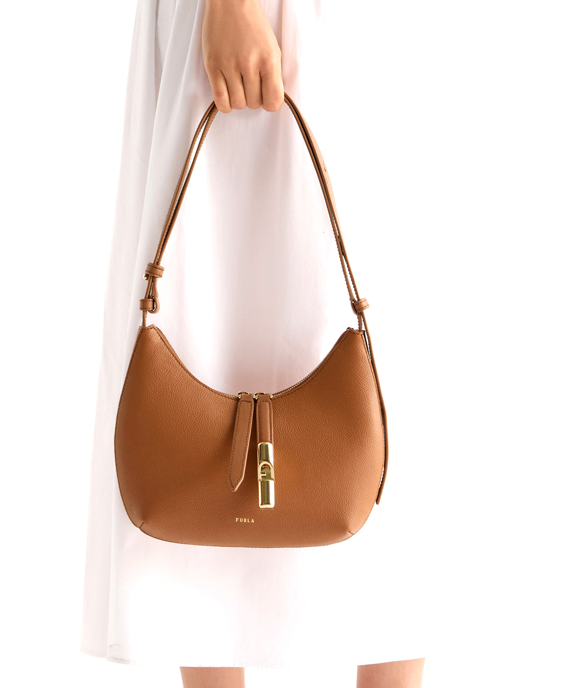 Borsa a spalla Goccia S FURLA Donna - Marrone