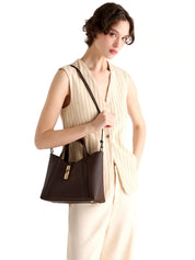 Borsa a mano con tracolla Goccia Shopping S FURLA Donna - Marrone
