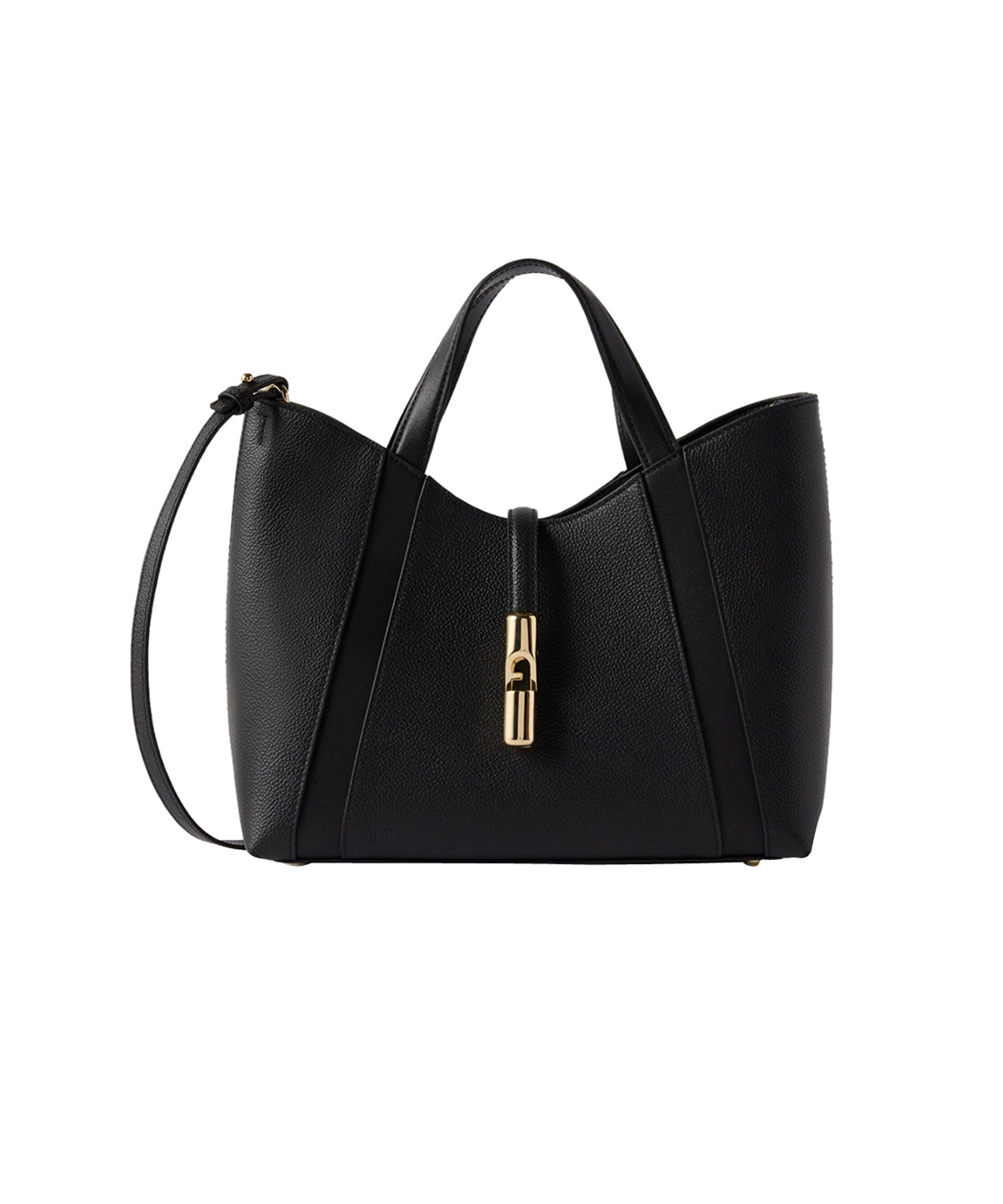 Borsa a mano con tracolla Goccia Shopping S FURLA Donna - Nero
