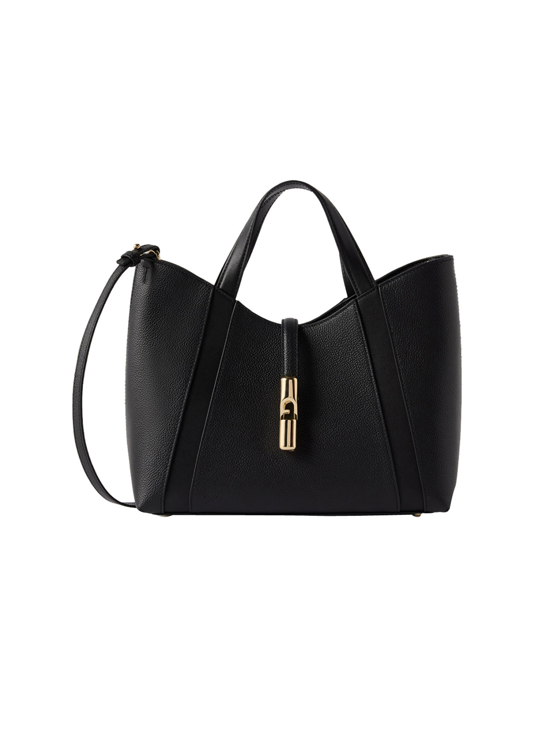 Borsa a mano con tracolla Goccia Shopping S FURLA Donna - Nero