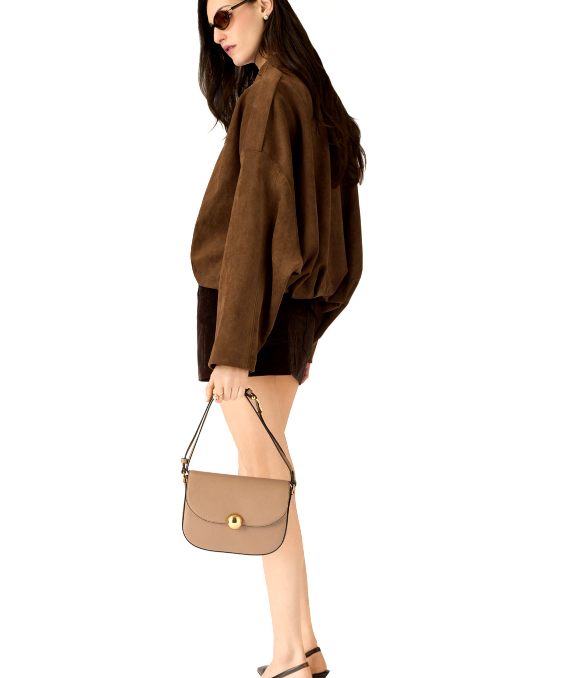 Borsa a mano con tracolla Moonlight S FURLA Donna - Marrone