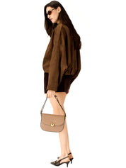 Borsa a mano con tracolla Moonlight S FURLA Donna - Marrone