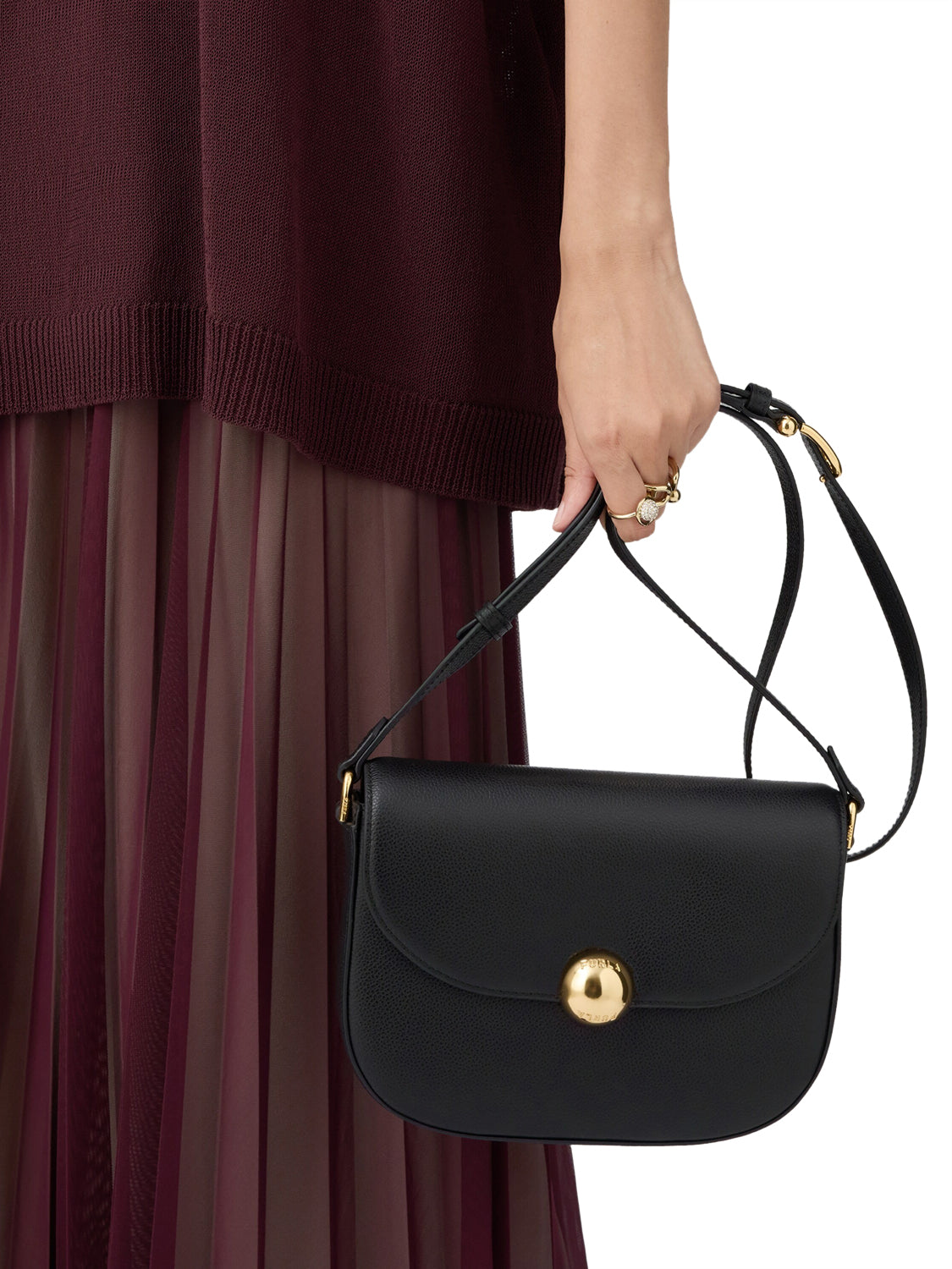 Borsa a mano con tracolla Moonlight S FURLA Donna - Marrone