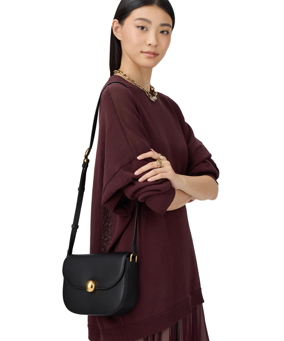 Borsa a mano con tracolla Moonlight S FURLA Donna - Marrone