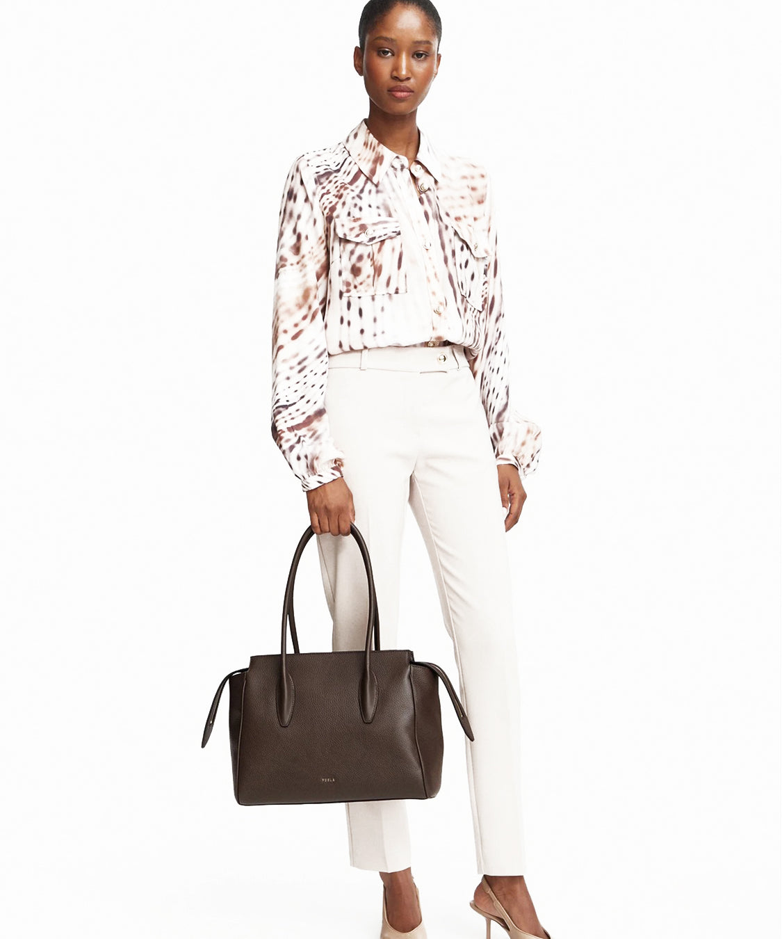 Borsa a spalla Ambra L FURLA Donna - Marrone