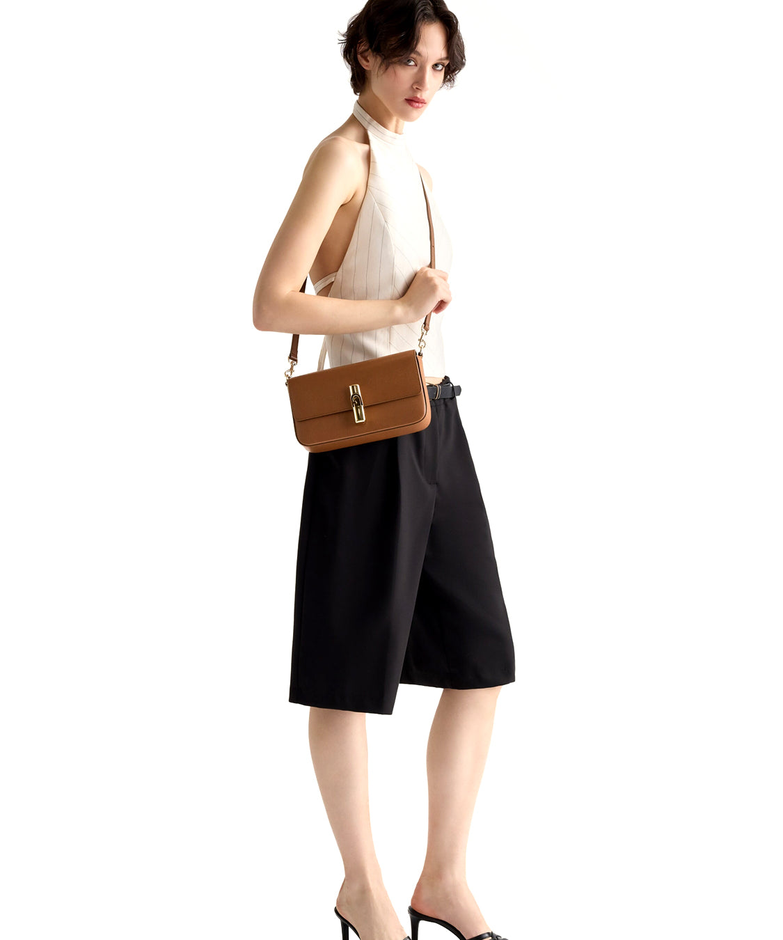 Borsa a tracolla Iride S FURLA Donna - Marrone