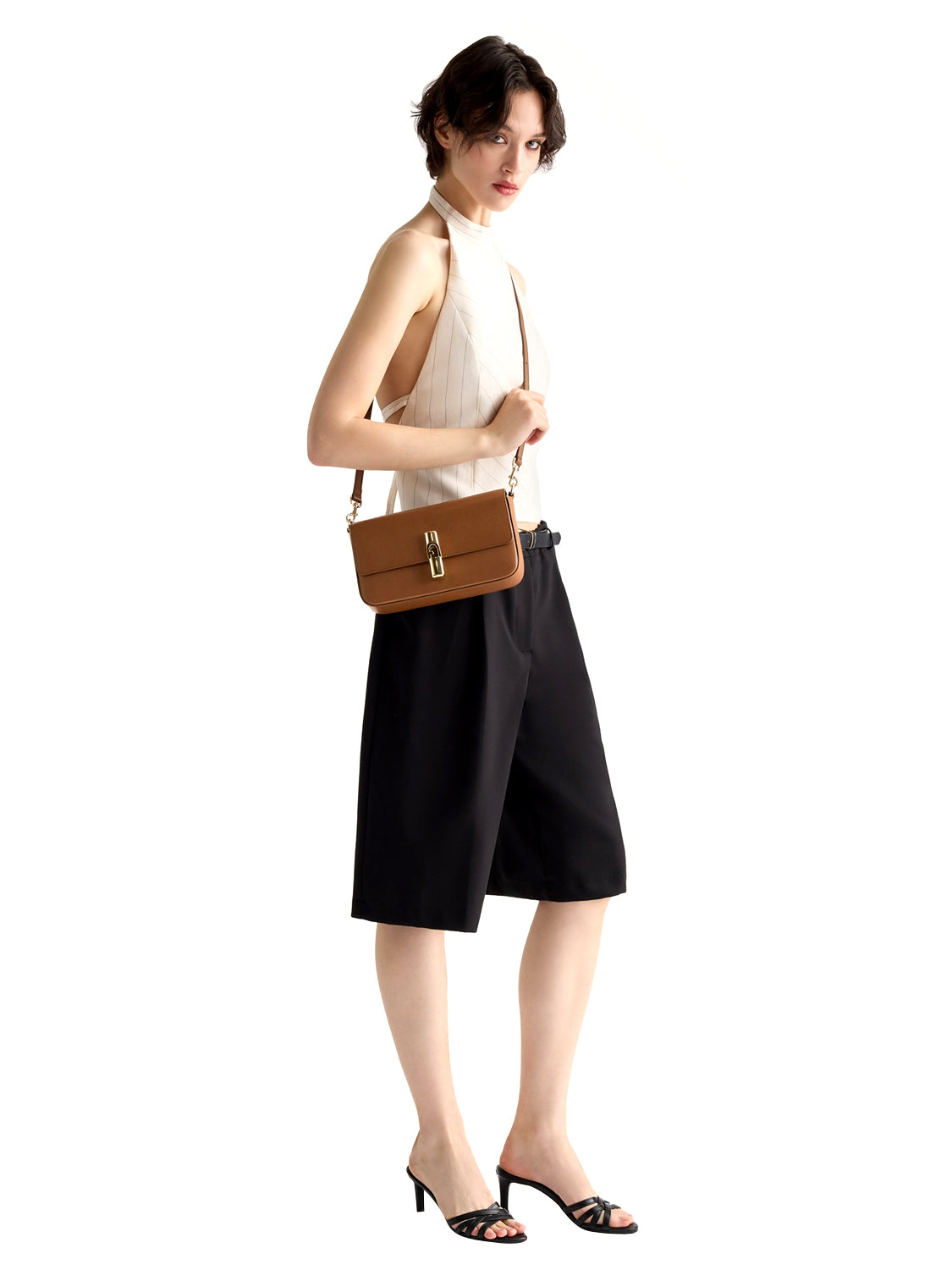 Borsa a tracolla Iride S FURLA Donna - Marrone