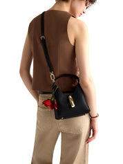 Borsa a mano con tracolla Iride mini FURLA Donna - Nero