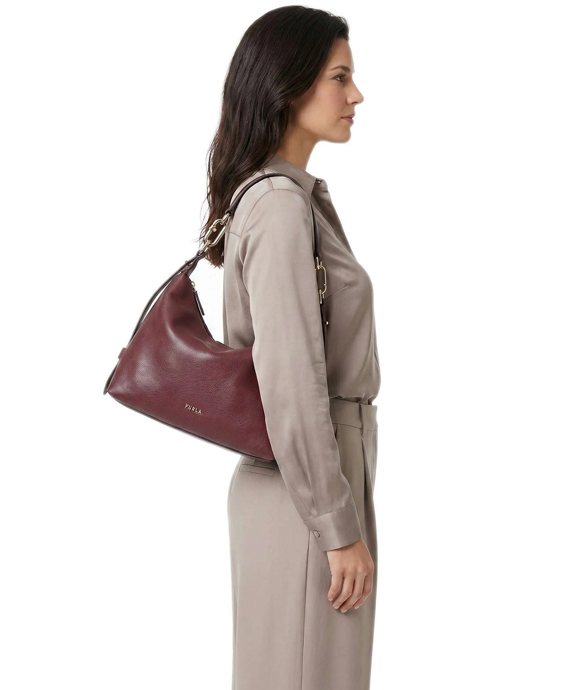 Borsa a spalla con tracolla Tonie mini FURLA Donna - Rosso