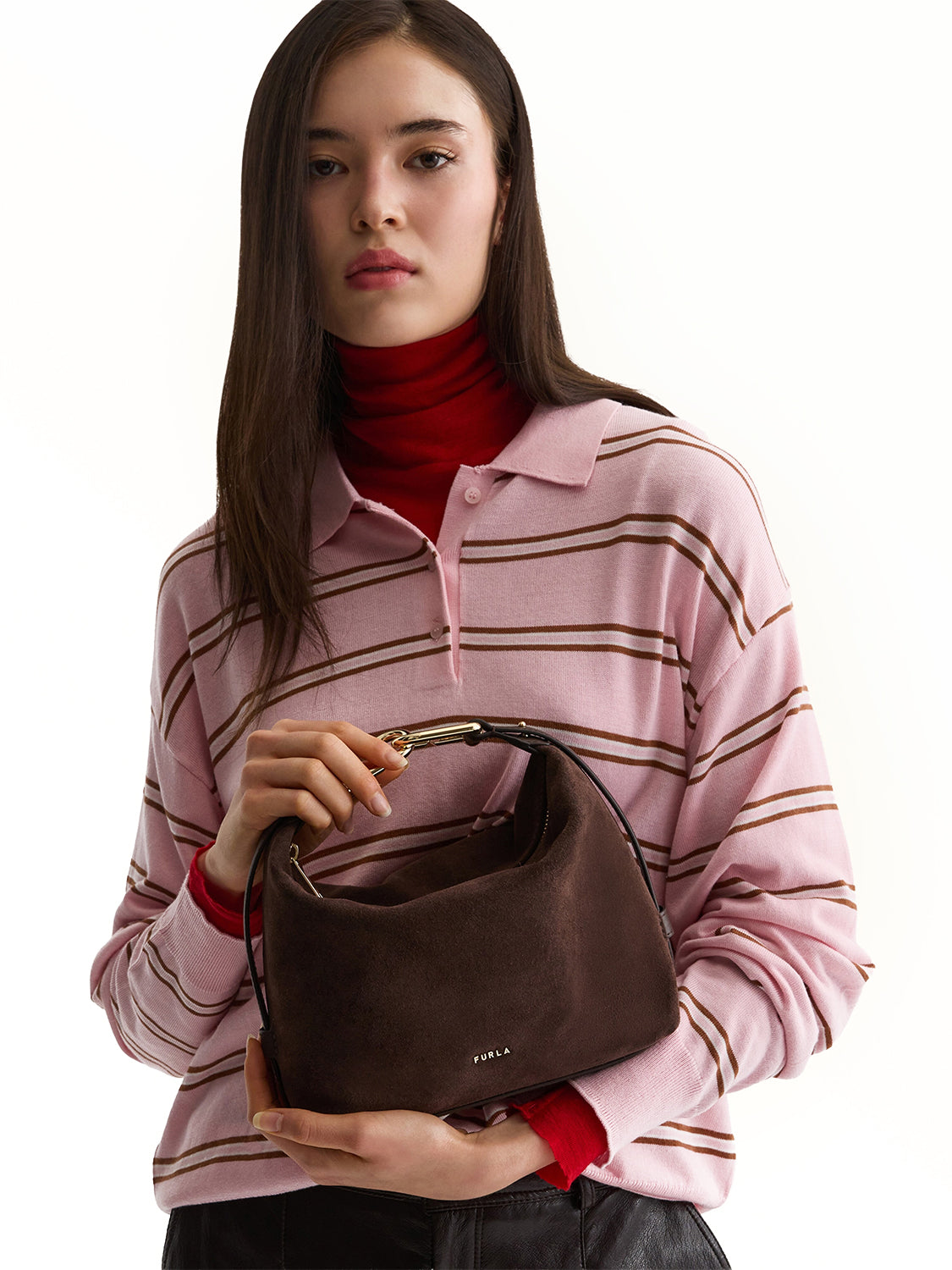 Borsa a spalla Tonie mini FURLA Donna - Marrone