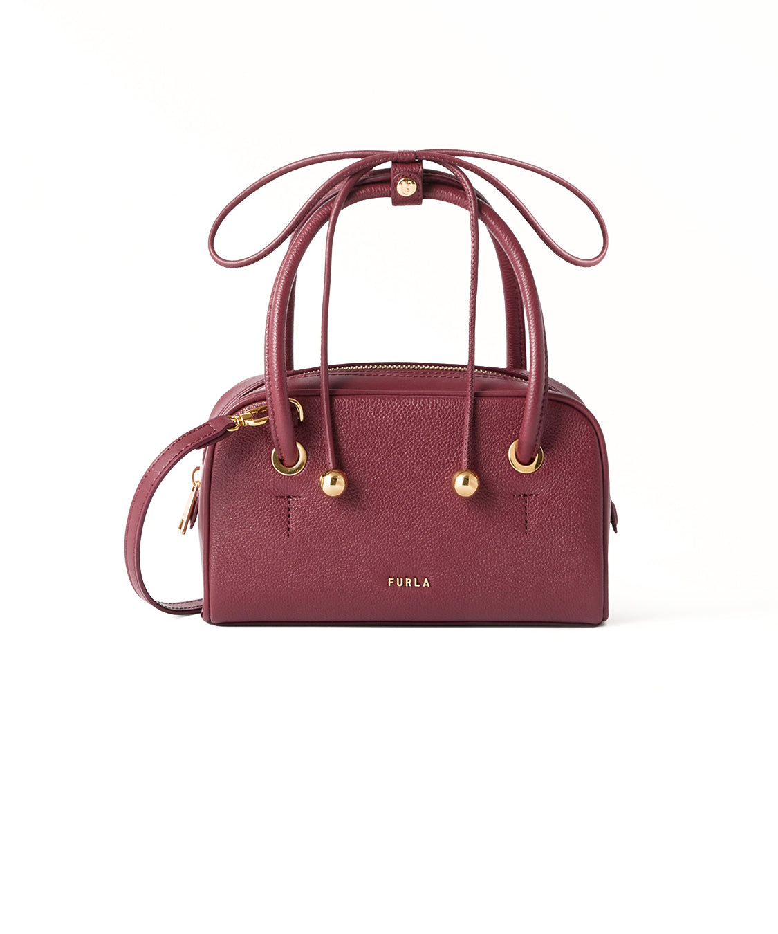 Borsa a mano con tracolla Poppy mini FURLA Donna - Rosso