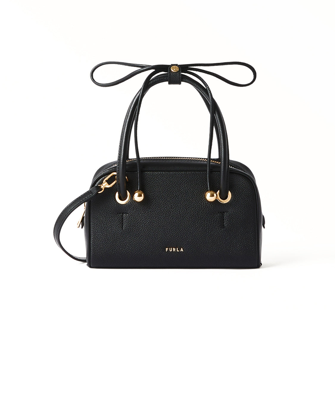 Borsa a mano con tracolla Poppy mini FURLA Donna - Nero