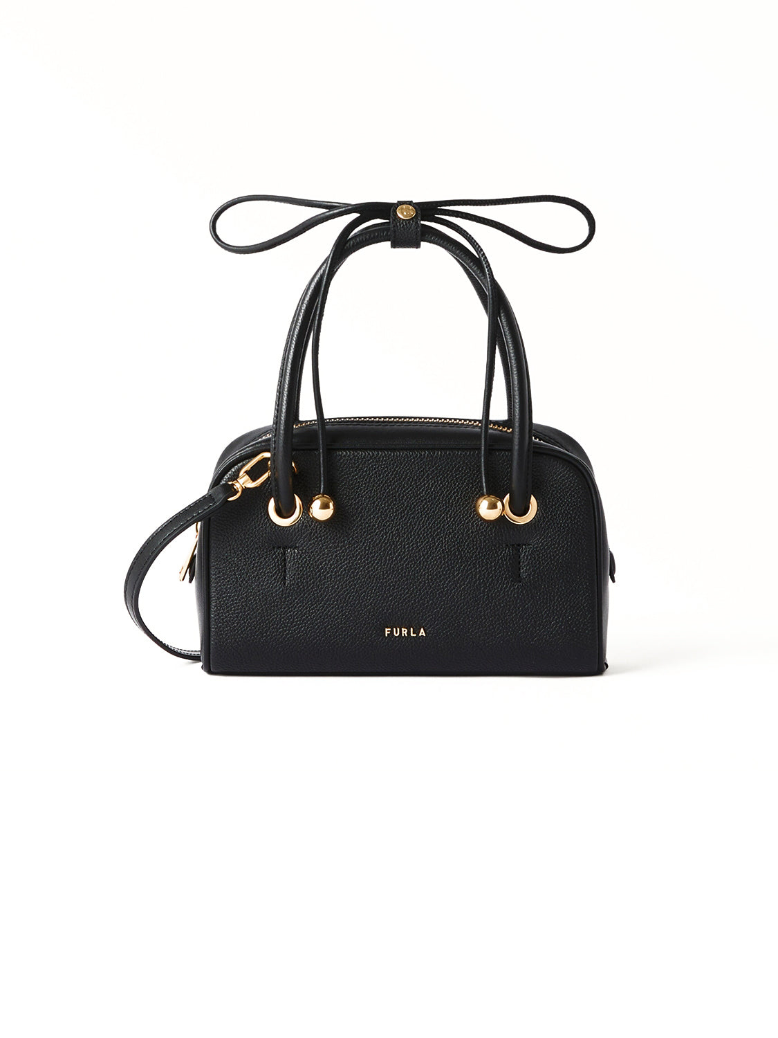 Borsa a mano con tracolla Poppy mini FURLA Donna - Nero