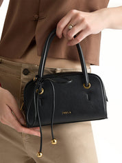 Borsa a mano con tracolla Poppy mini FURLA Donna - Nero