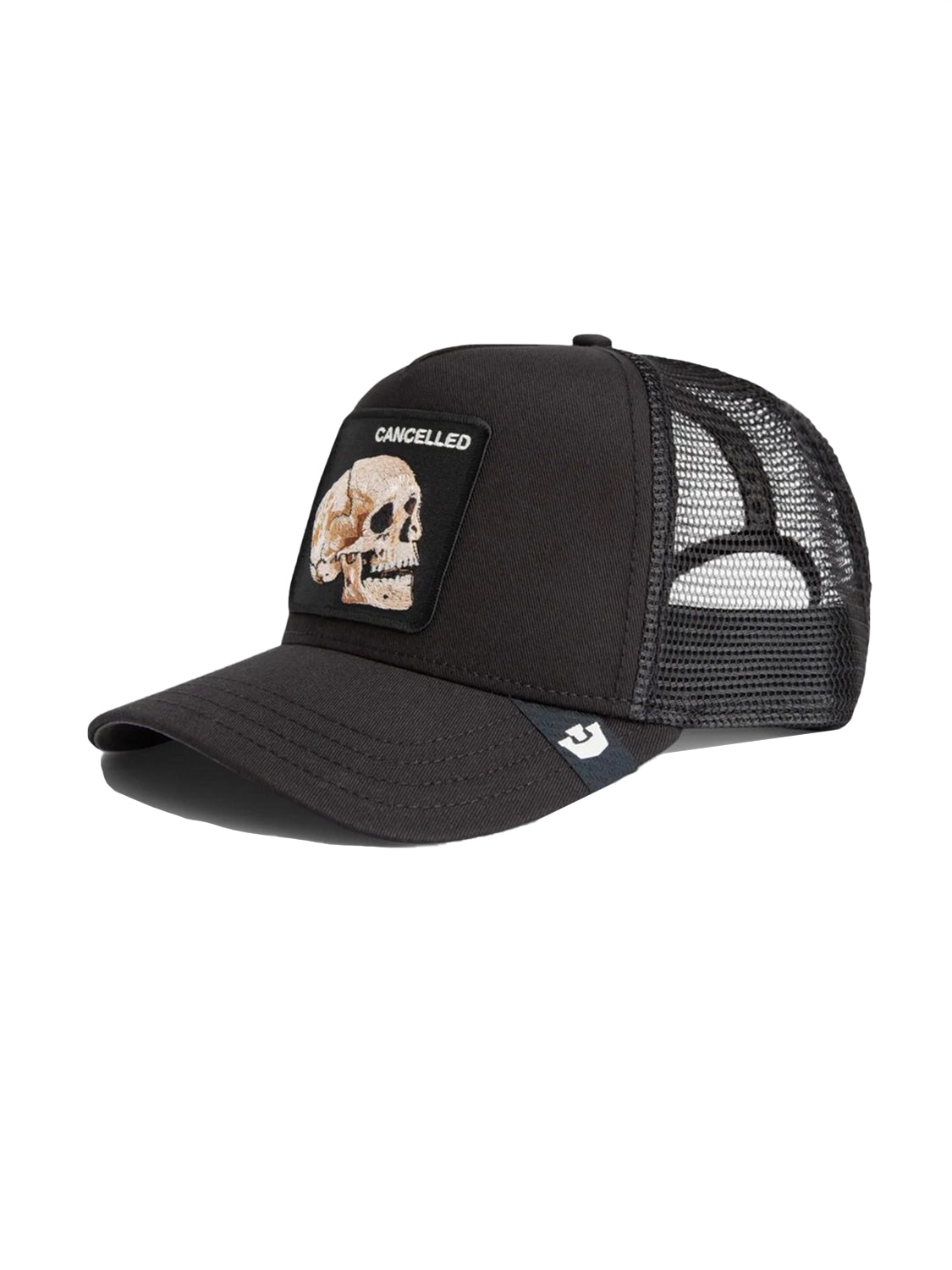 Cappello Suede Cancelled Skull Trucker GOORIN BROS. Unisex - Nero