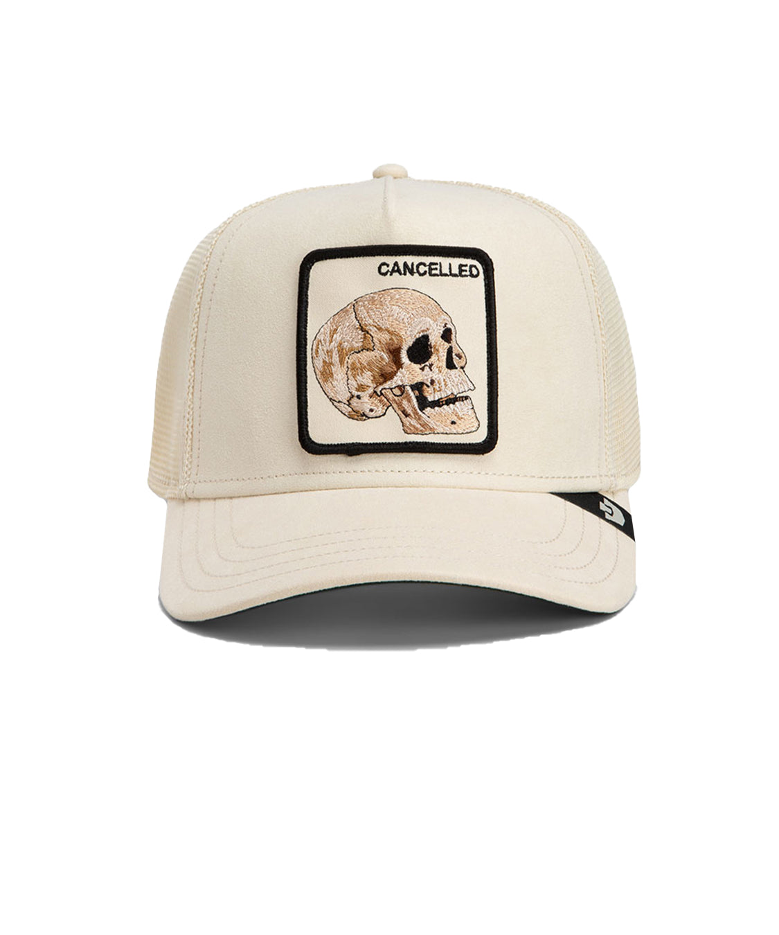 Cappello Suede Cancelled Skull Trucker GOORIN BROS. Unisex - Beige