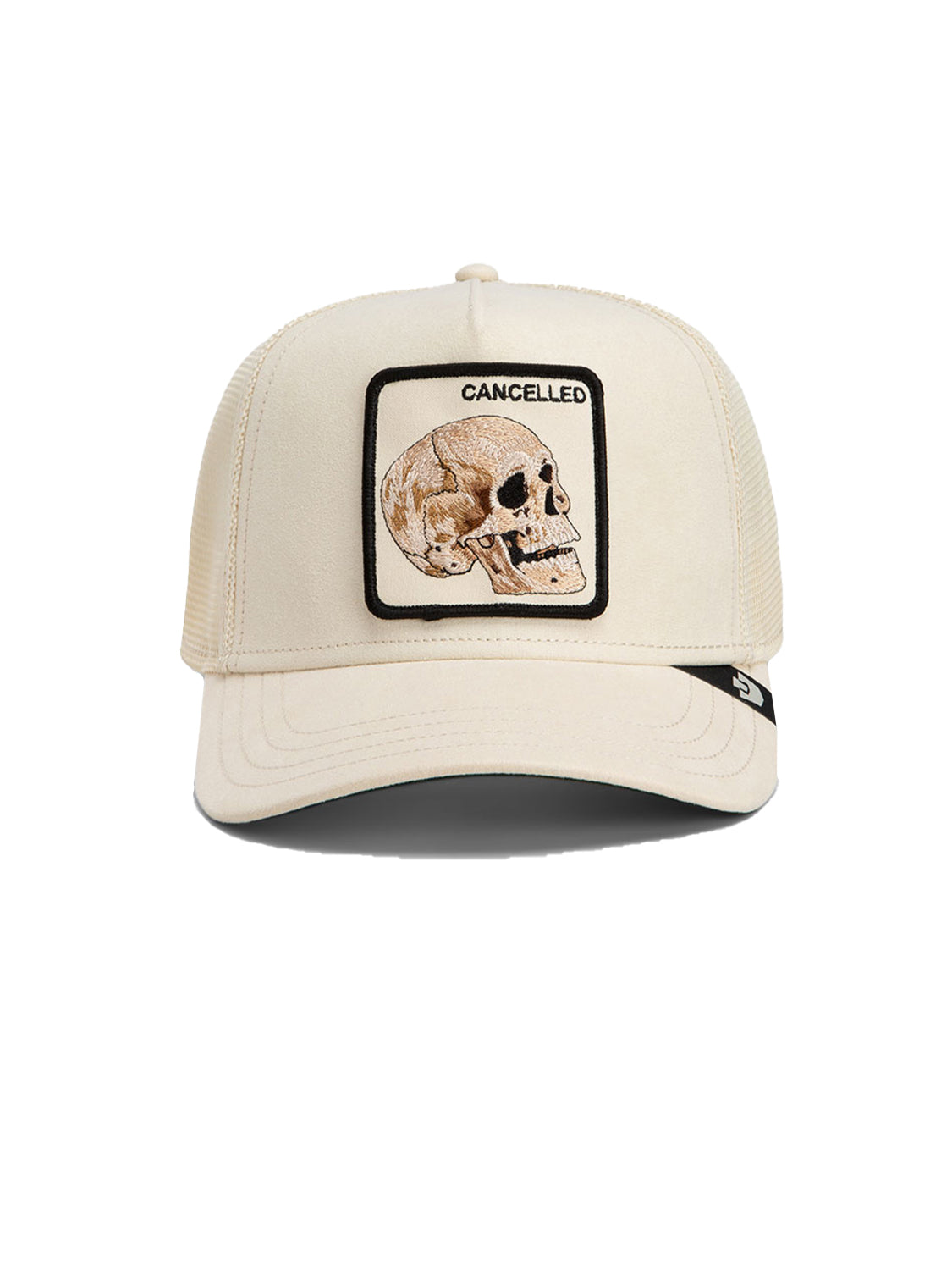 Cappello Suede Cancelled Skull Trucker GOORIN BROS. Unisex - Beige