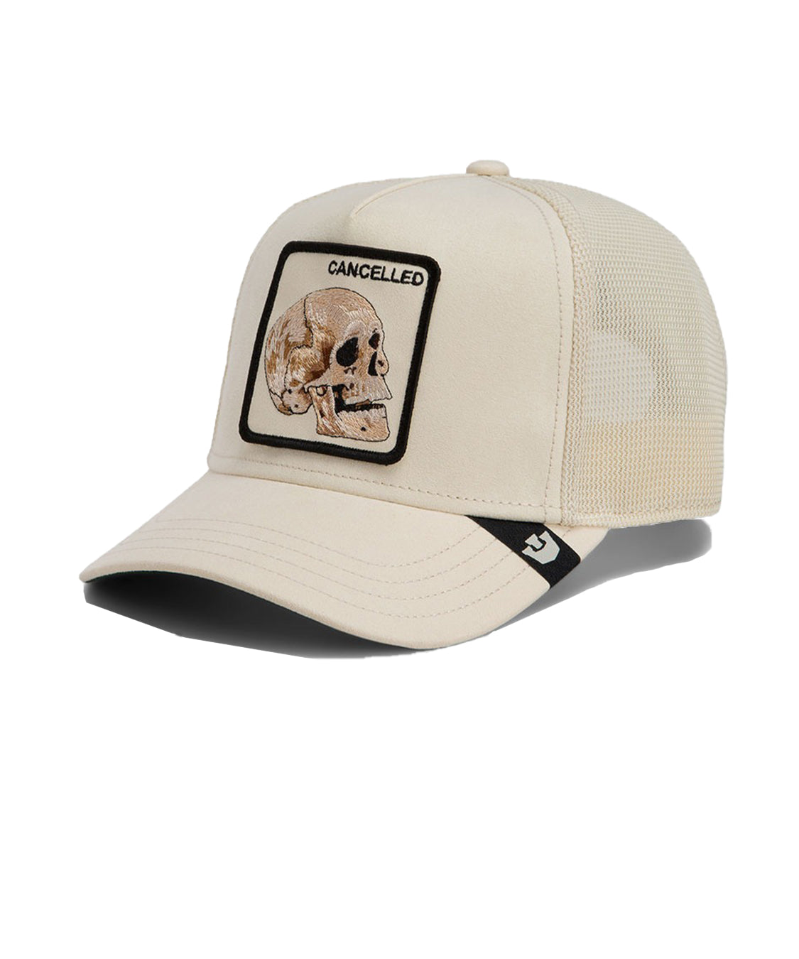 Cappello Suede Cancelled Skull Trucker GOORIN BROS. Unisex - Beige