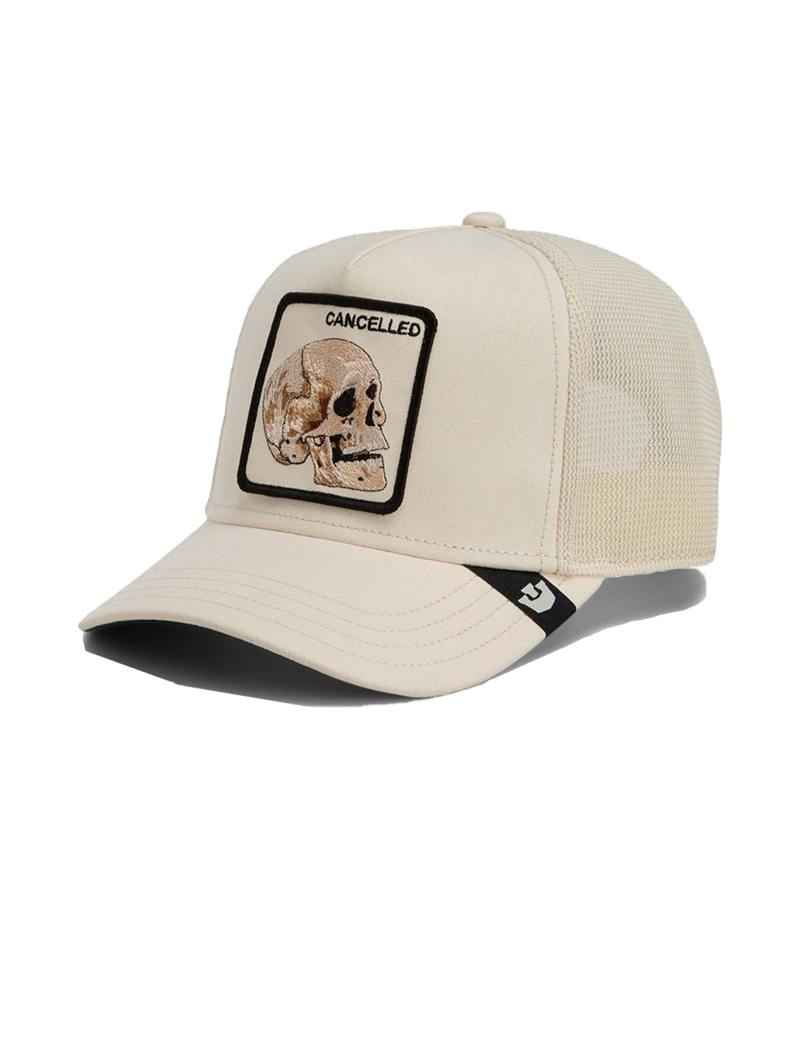 Cappello Suede Cancelled Skull Trucker GOORIN BROS. Unisex - Beige