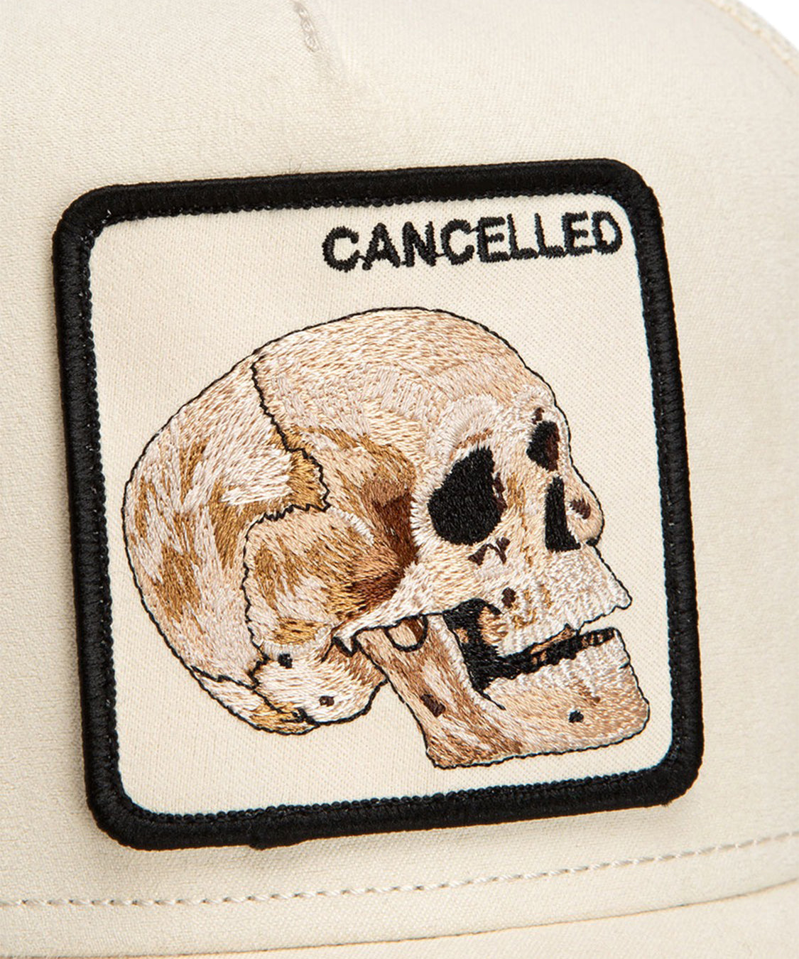Cappello Suede Cancelled Skull Trucker GOORIN BROS. Unisex - Beige