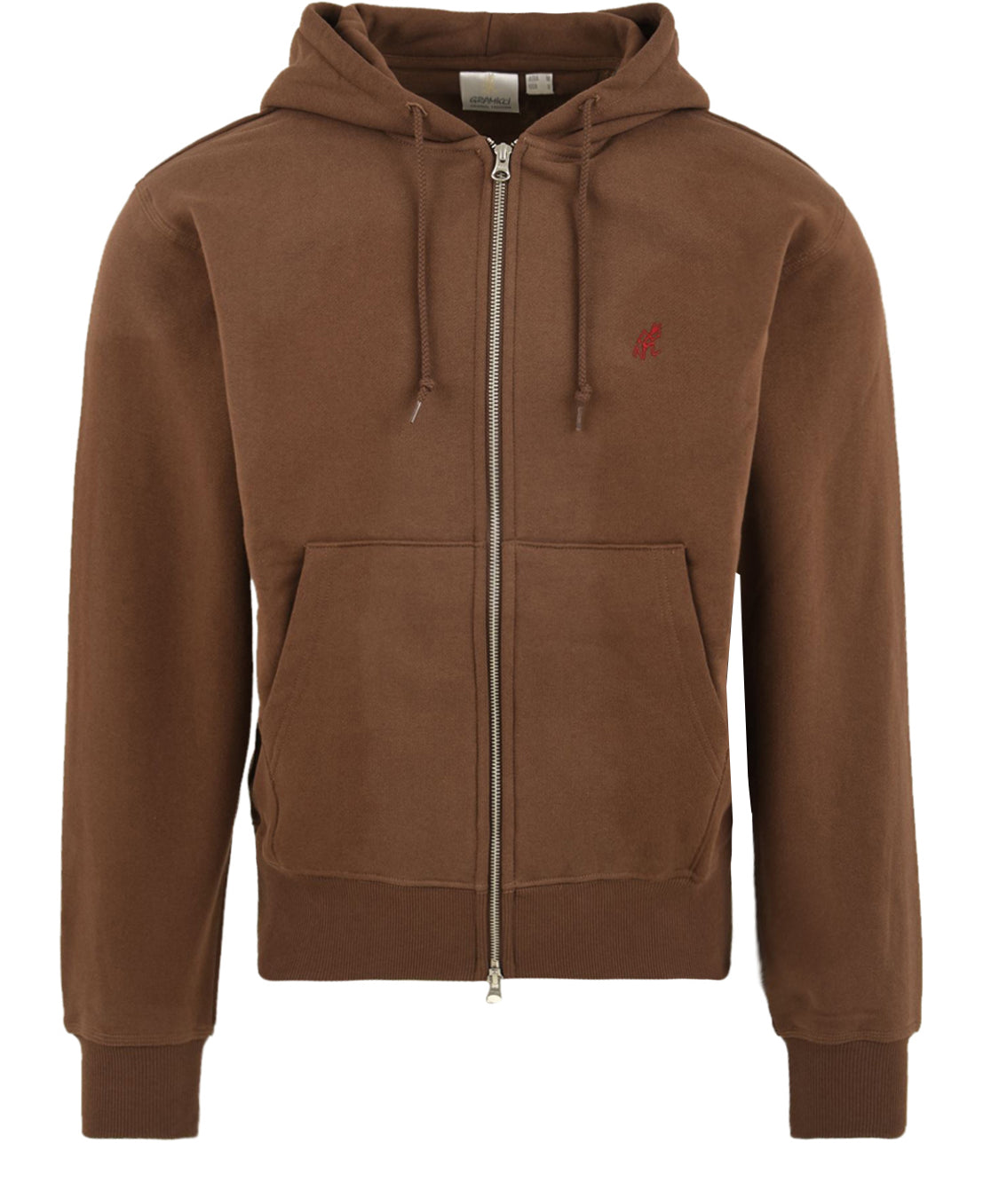 Felpa One Point Zip Hooded GRAMICCI Uomo - Marrone
