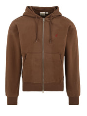 Felpa One Point Zip Hooded GRAMICCI Uomo - Marrone