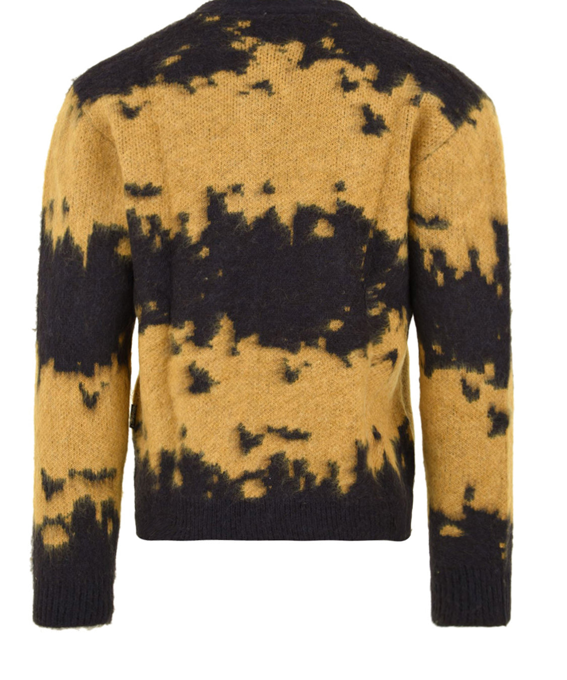 Cardigan Mohair Splatter GRAMICCI Uomo - Nero