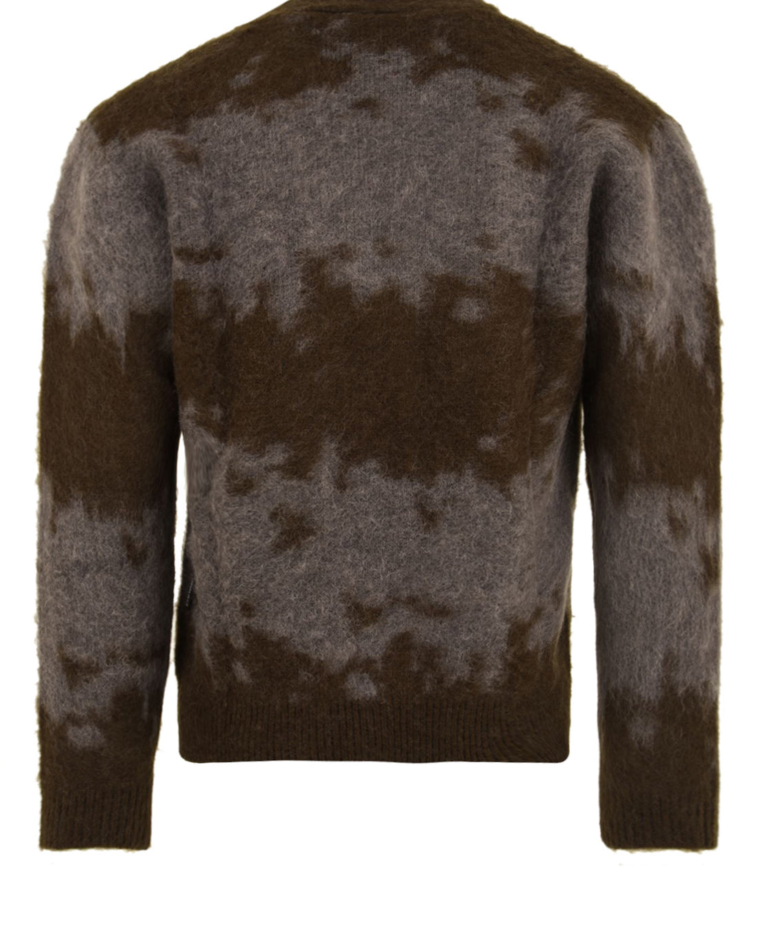 Cardigan Mohair Splatter GRAMICCI Uomo - Marrone