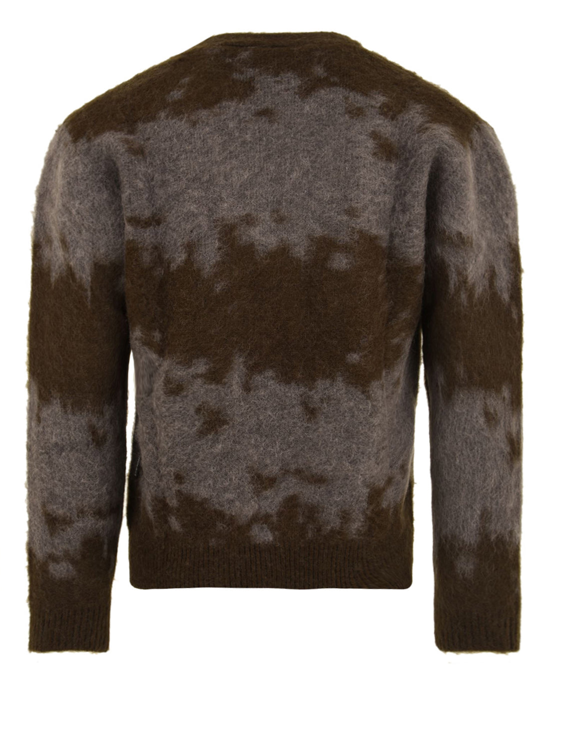 Cardigan Mohair Splatter GRAMICCI Uomo - Marrone