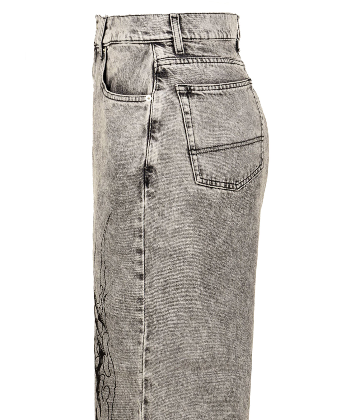Jeans Tribal Baggy IUTER Uomo - Grigio