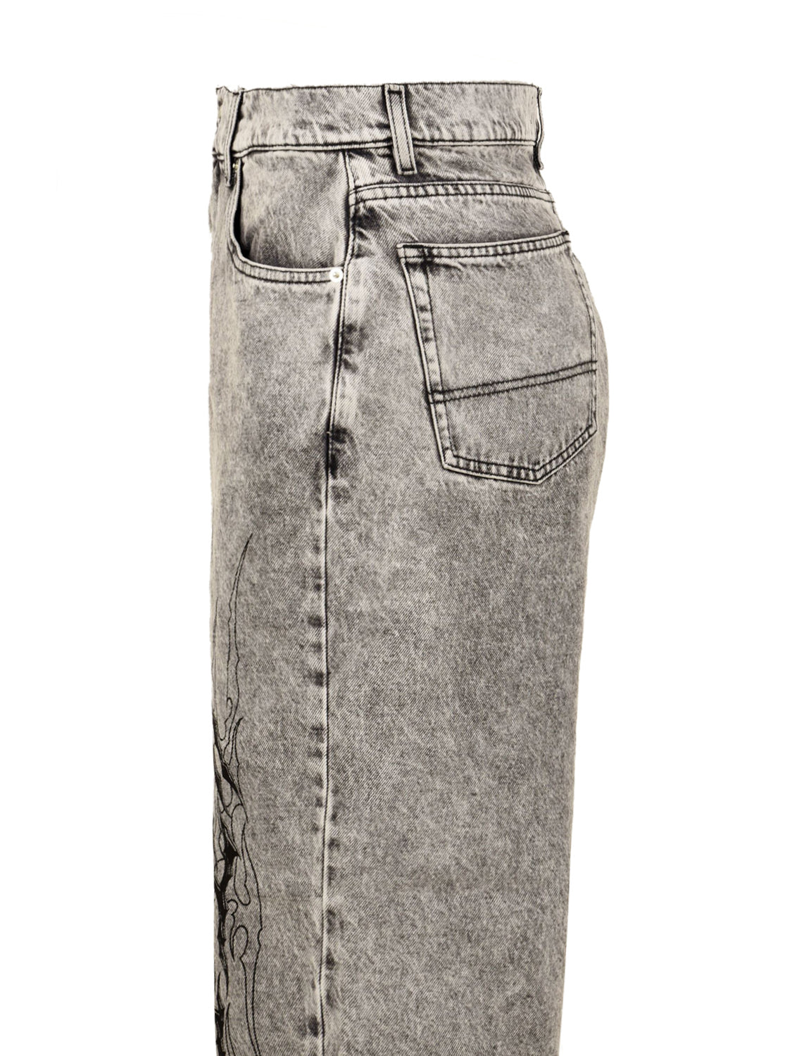 Jeans Tribal Baggy IUTER Uomo - Grigio