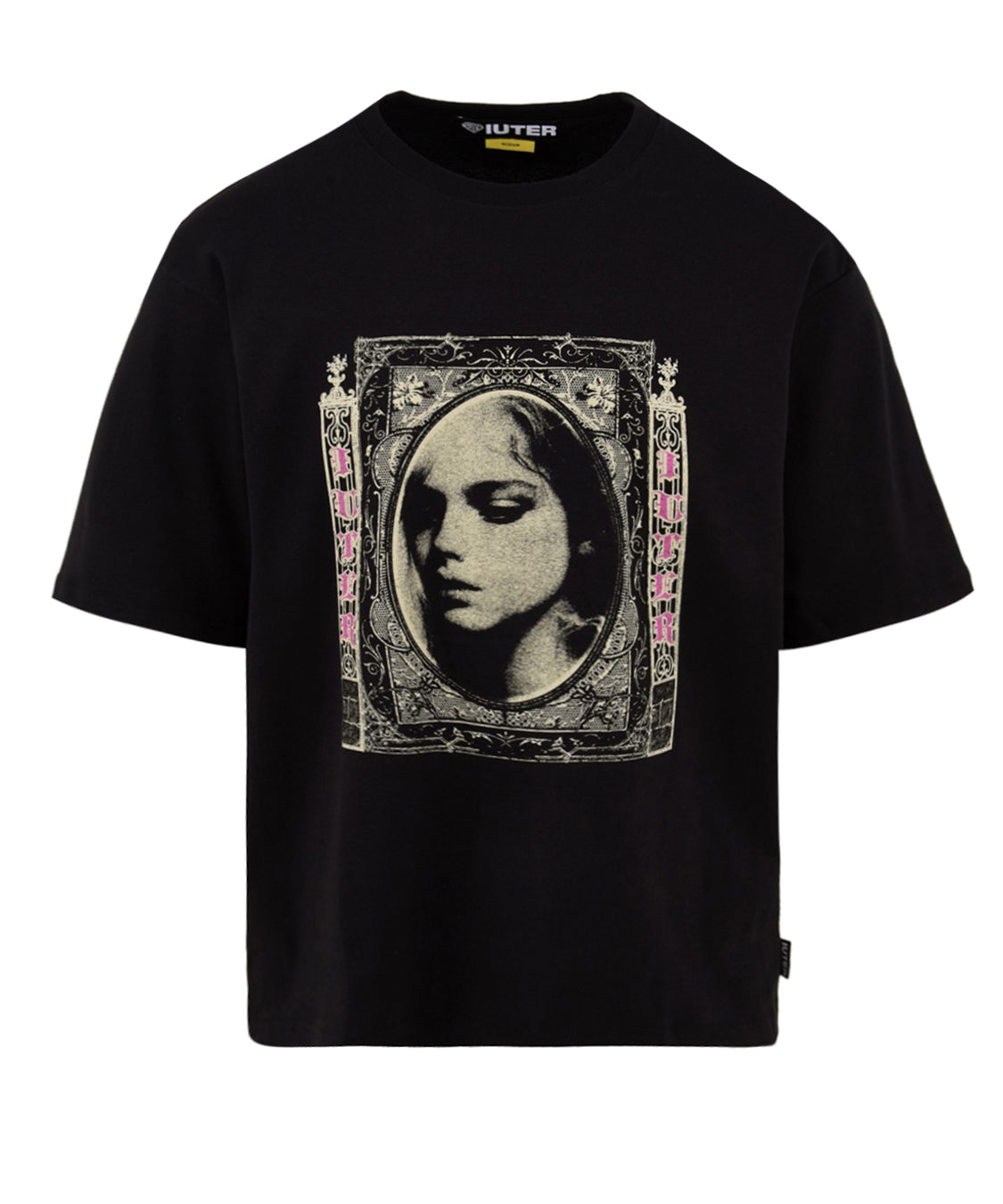 T-shirt Fallen Love Ribbed IUTER Uomo - Nero