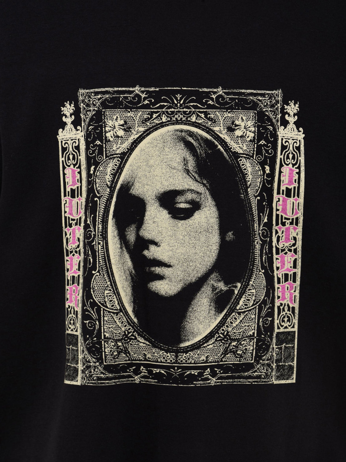 T-shirt Fallen Love Ribbed IUTER Uomo - Nero