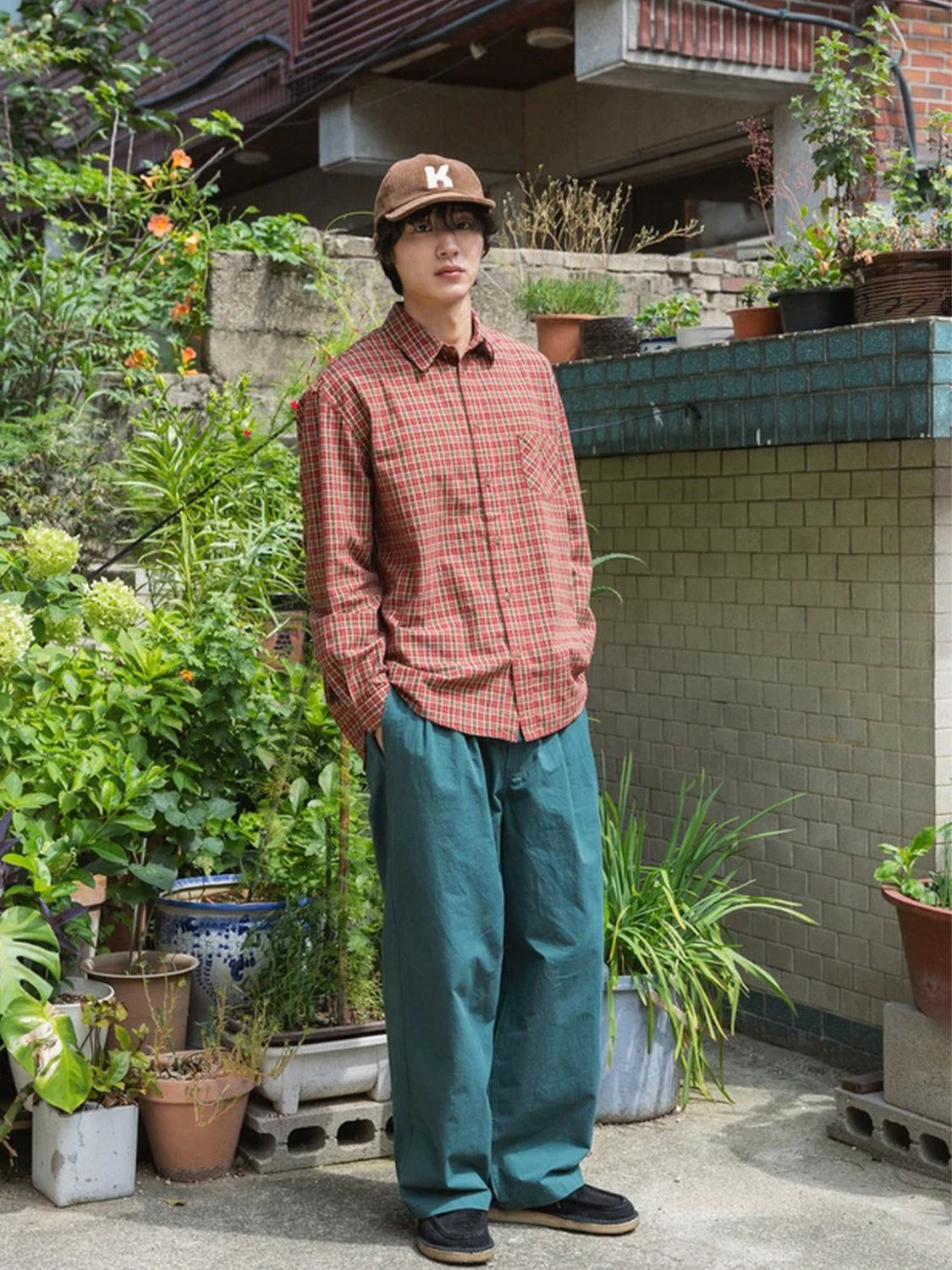 Cappello Corduroy logo KAPPY Unisex - Marrone