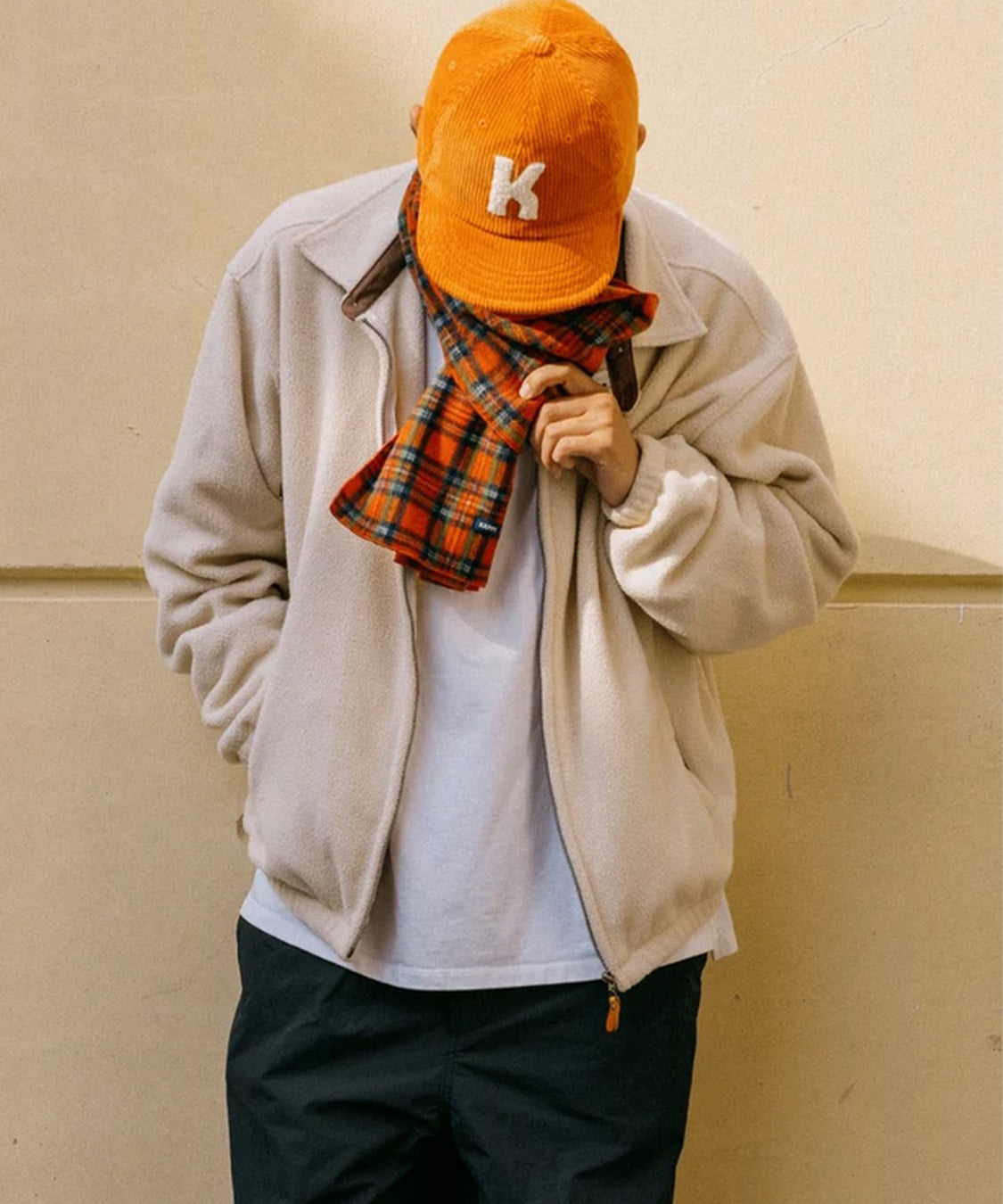 Cappello Corduroy logo KAPPY Unisex - Arancione